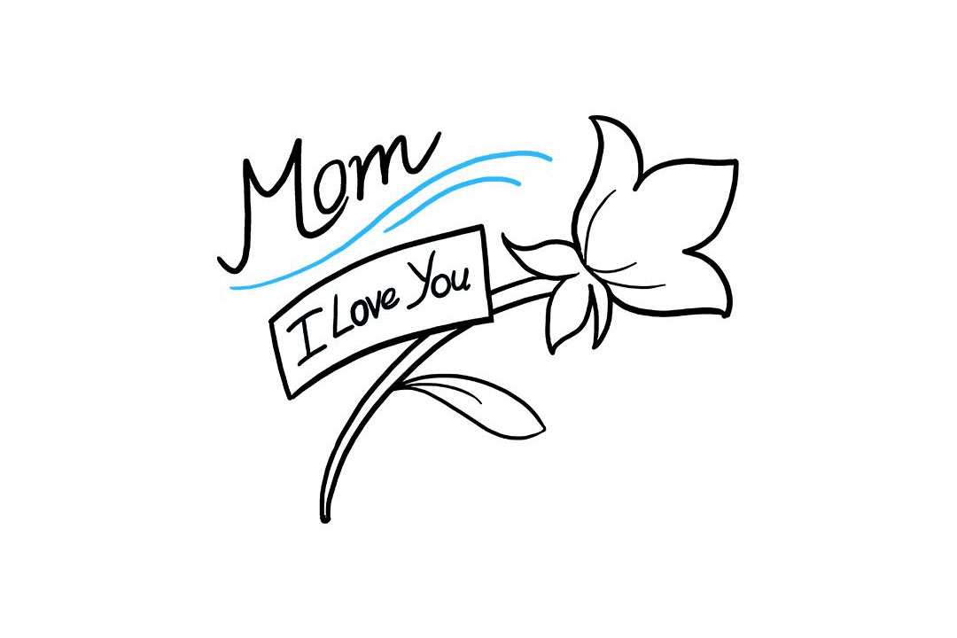 如何画母亲节送妈妈的花-图9