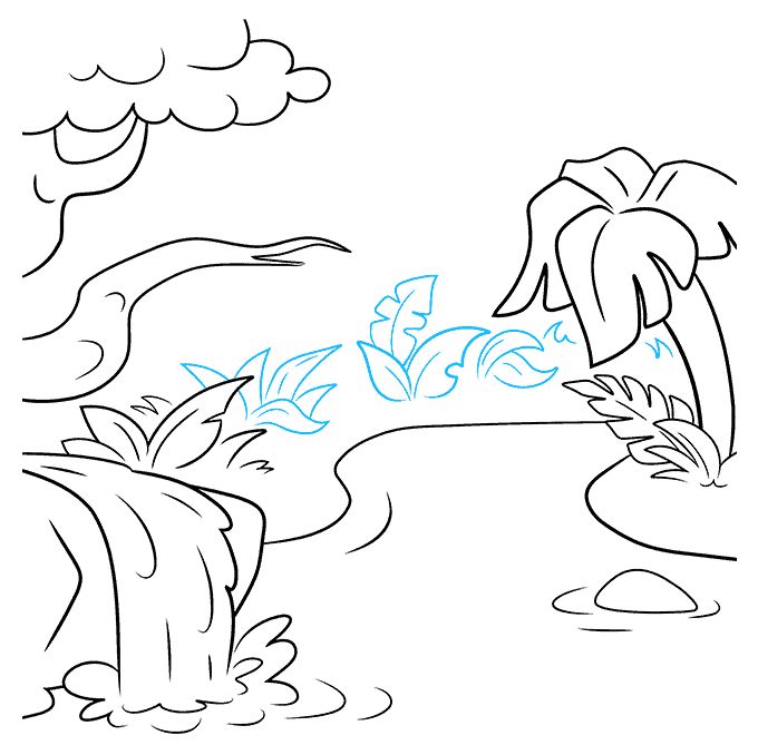 丛林里的河流怎么画-图7