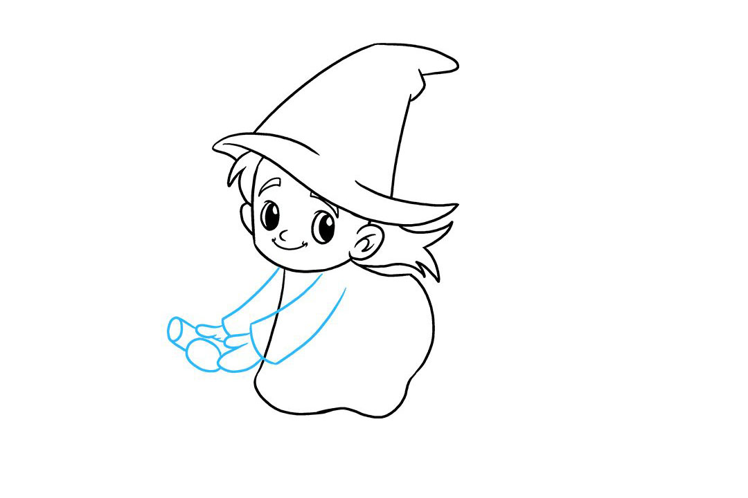 骑扫帚的女巫怎么画-图7