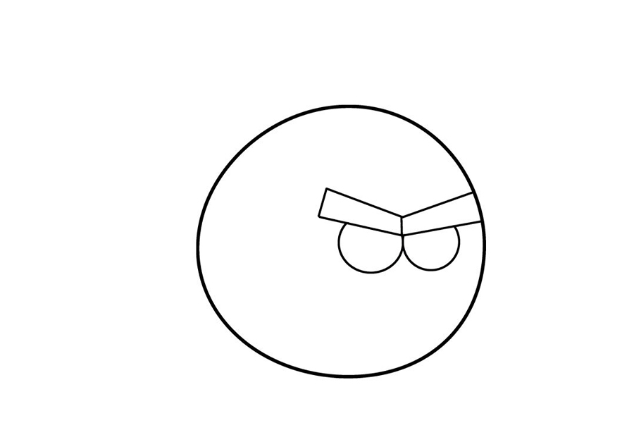 如何画愤怒的小鸟-图5