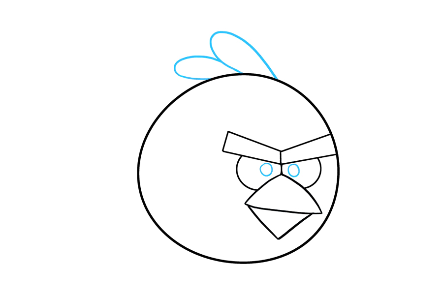 如何画愤怒的小鸟-图8