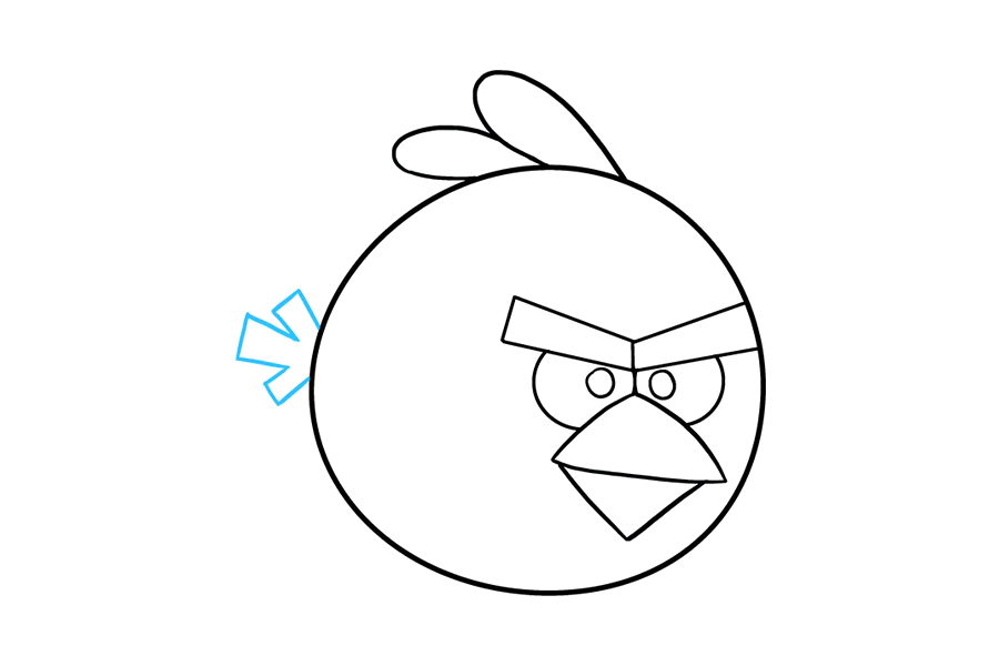 如何画愤怒的小鸟-图9