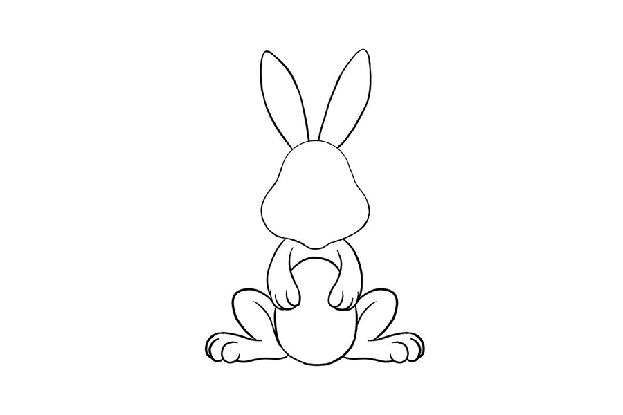如何画复活节兔子-图7