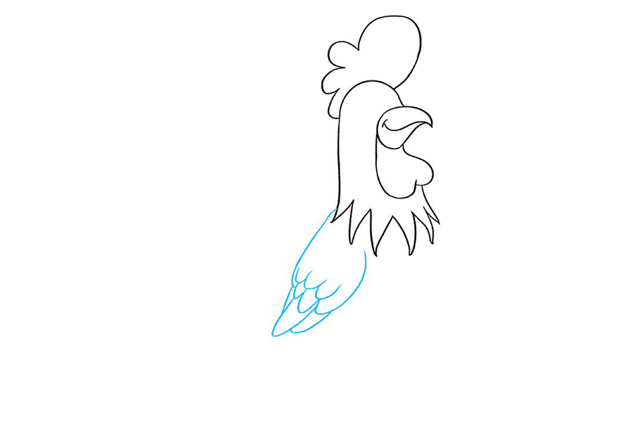 如何画大公鸡-图5