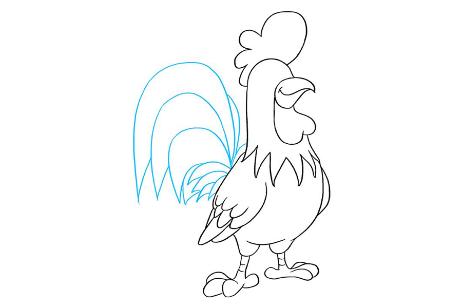 如何画大公鸡-图8