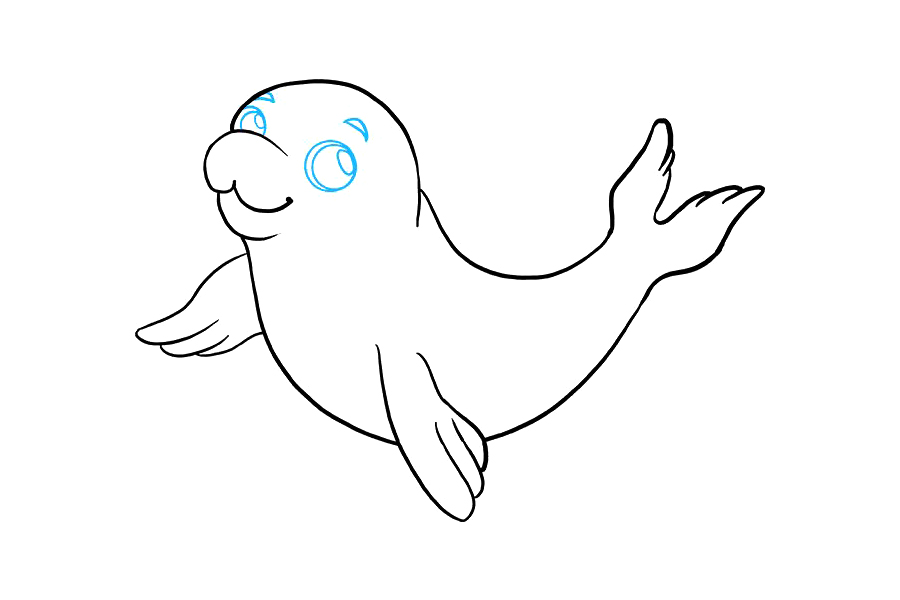 如何画海豹宝宝-图8