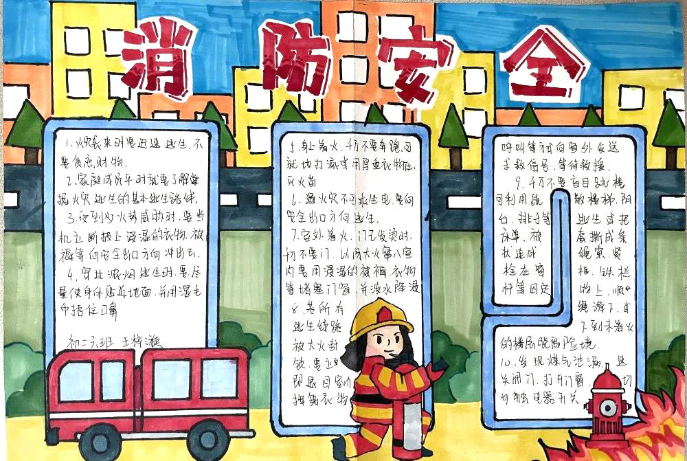 消防安全教育日手抄报-图3