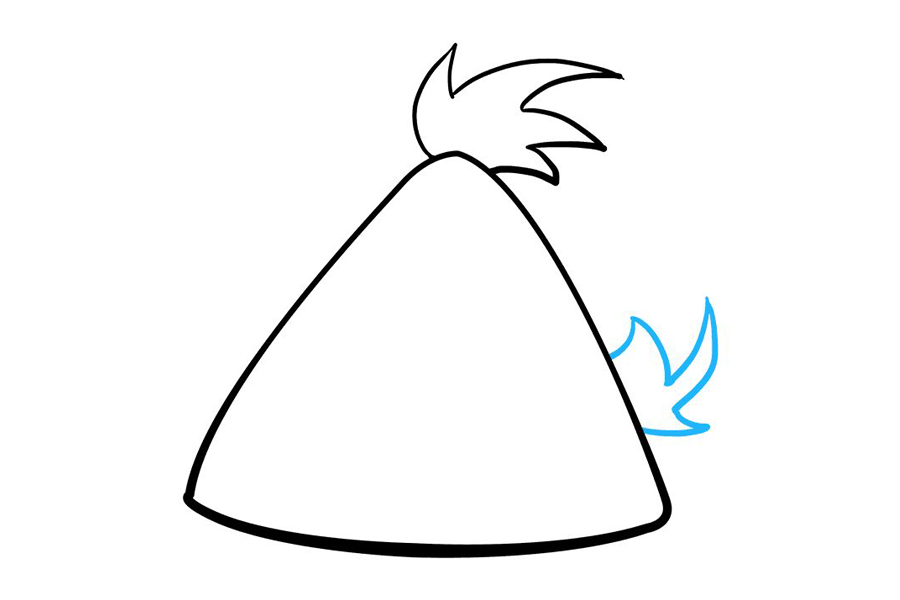 如何画黄色愤怒的小鸟-图3