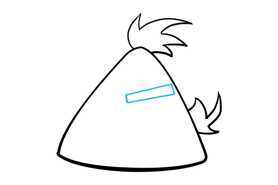 如何画黄色愤怒的小鸟-图4