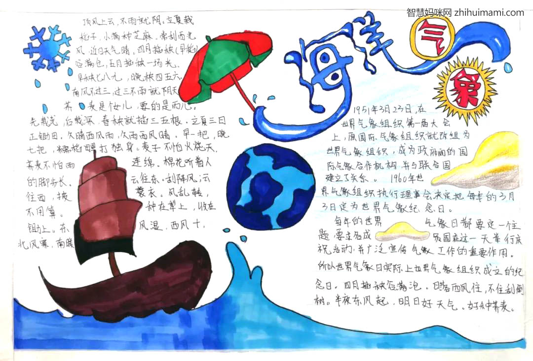 关于海洋与气象的手抄报一等奖-图6