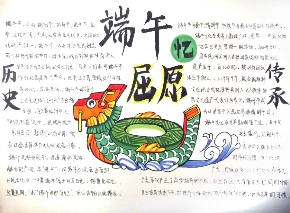 我们的节日——端午手抄报-图4