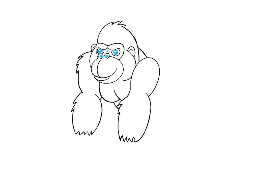大猩猩怎么画-图13