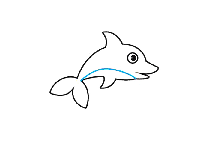 简单的海豚怎么画-图8