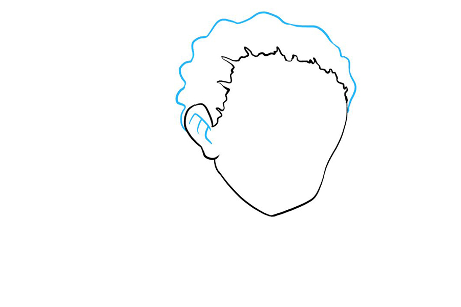 帅气小男孩怎么画-图3