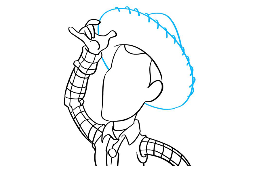 玩具总动员 伍迪怎么画-图7