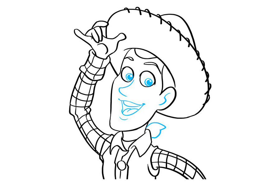 玩具总动员 伍迪怎么画-图9