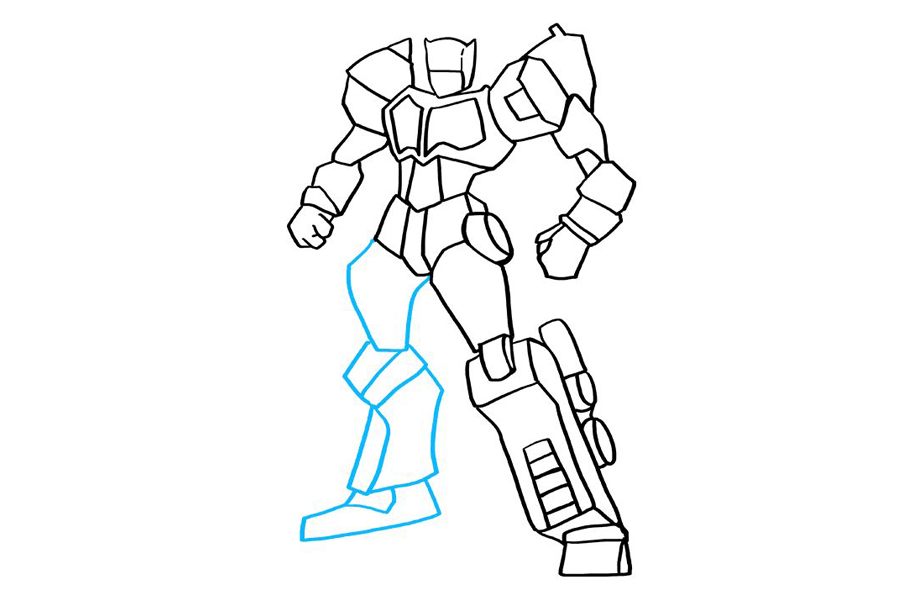 变形金刚 擎天柱怎么画-图9