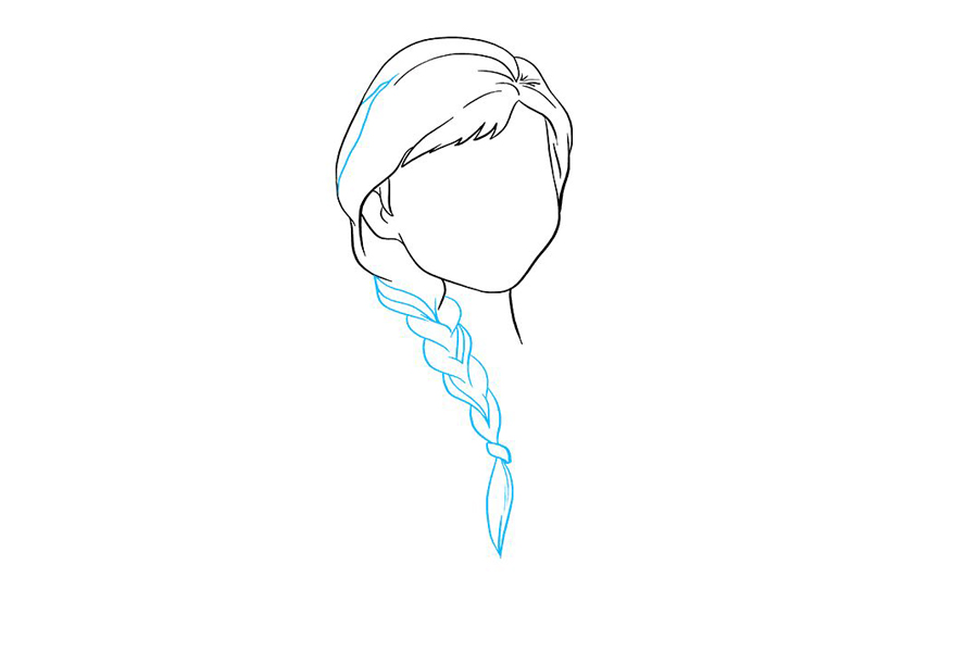 冰雪奇缘 安娜公主怎么画-图3