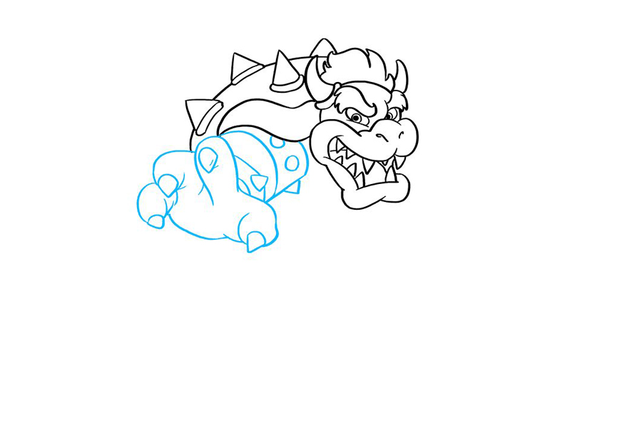 超级马里奥兄弟 鲍瑟怎么画-图4