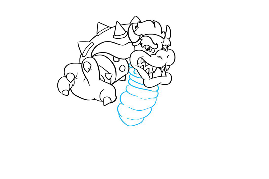 超级马里奥兄弟 鲍瑟怎么画-图5