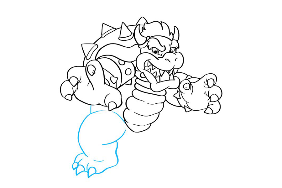 超级马里奥兄弟 鲍瑟怎么画-图7