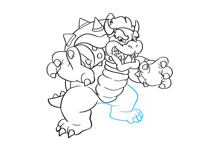 超级马里奥兄弟 鲍瑟怎么画-图9