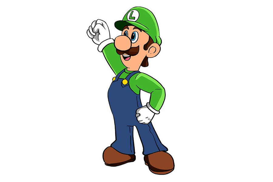 超级马里奥兄弟 路易吉怎么画