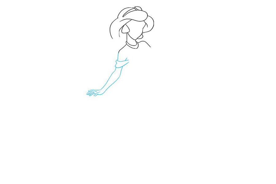 阿拉丁 茉莉公主怎么画-图4