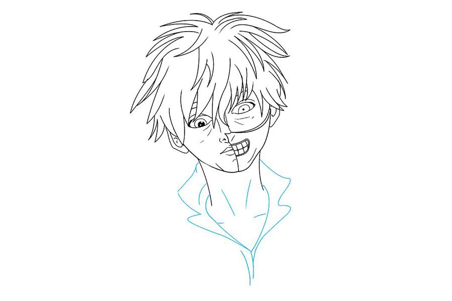 东京食尸鬼简笔画-图8