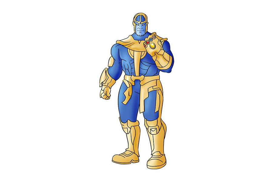 复仇者 塔诺斯怎么画