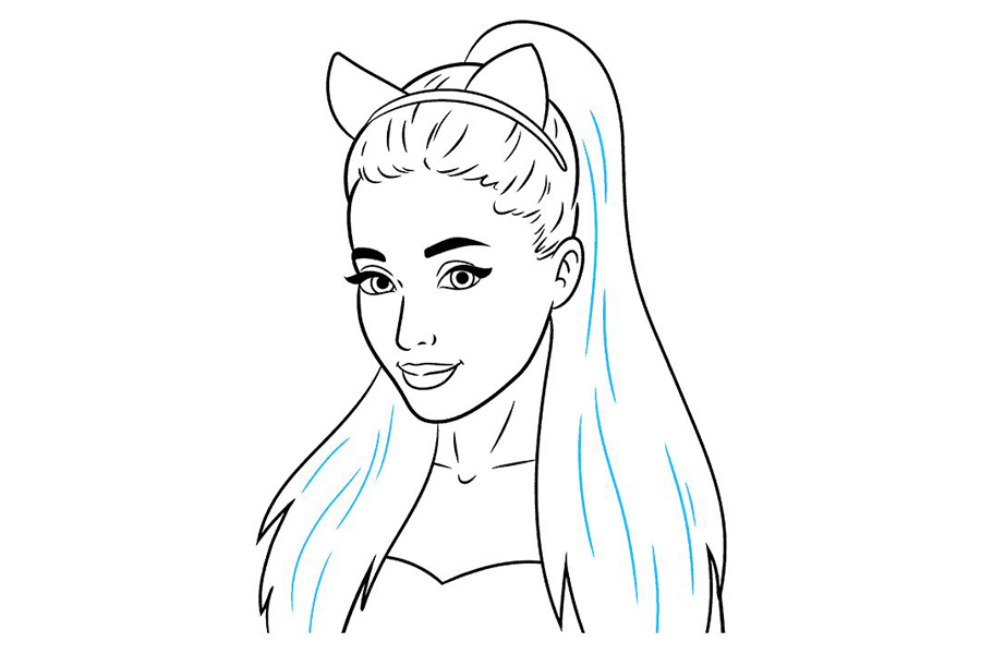 阿丽安娜·格兰德怎么画-图9