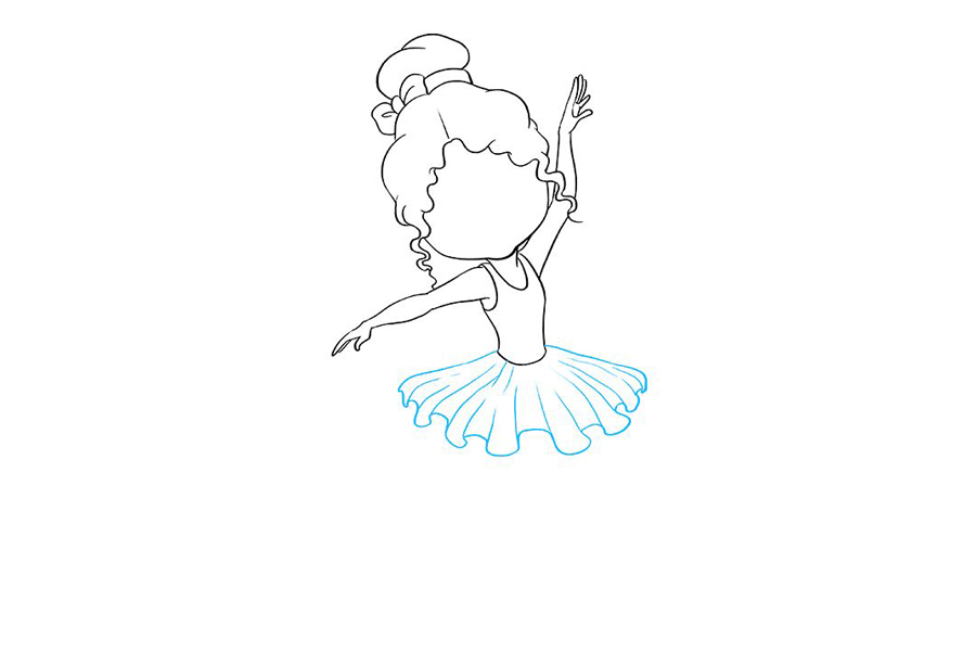 跳芭蕾舞的小女孩怎么画-图7