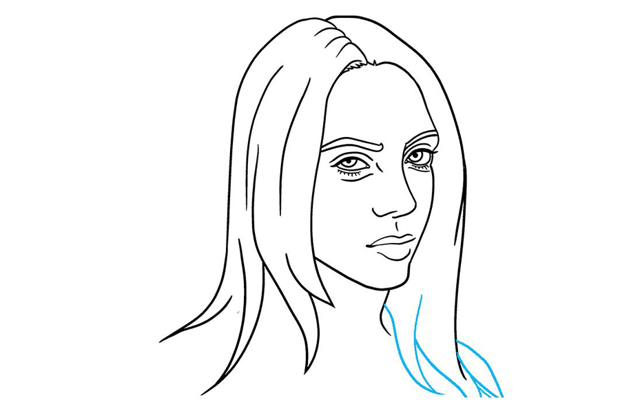 如何画比利艾利斯-图7