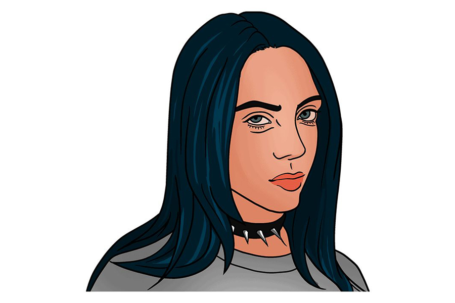 如何画比利艾利斯