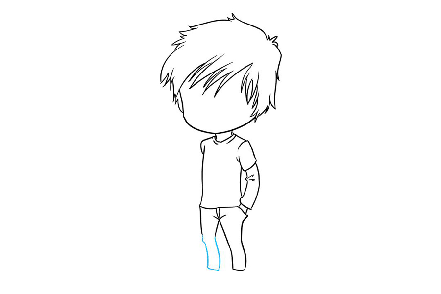 如何画阳光小男孩-图7