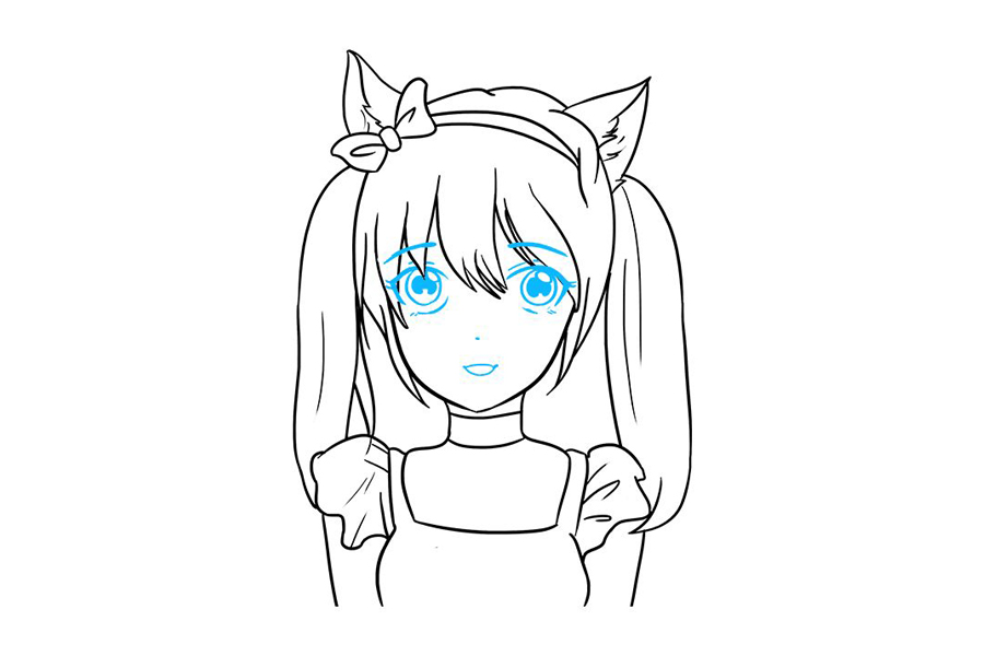 如何画动漫风小女孩-图9