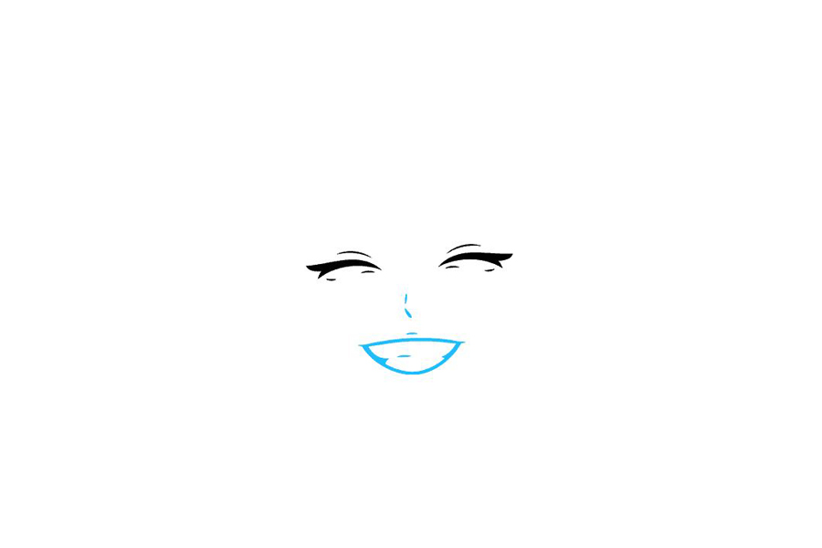 美丽笑容小女孩怎么画-图2