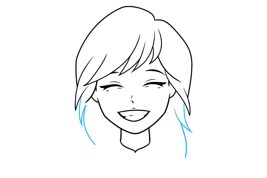 美丽笑容小女孩怎么画-图6