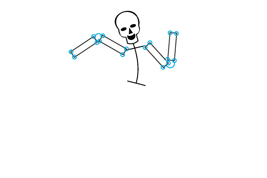 如何画骷髅架-图6