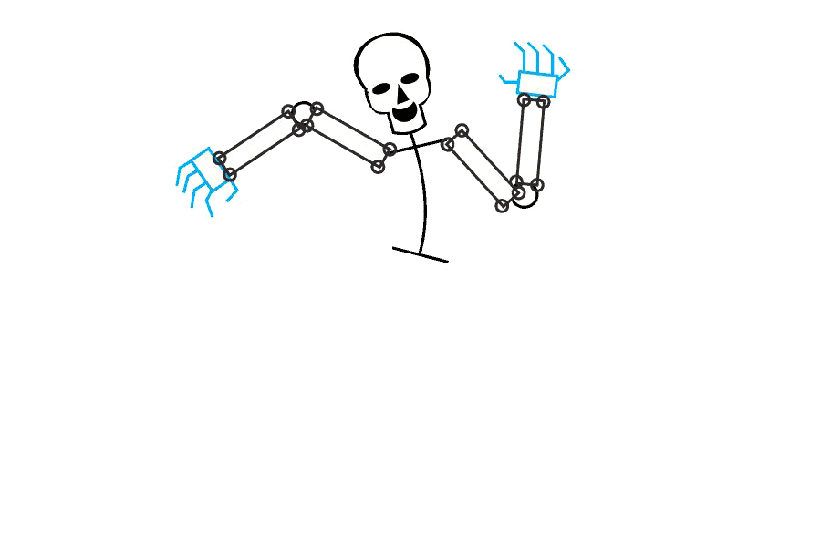如何画骷髅架-图7