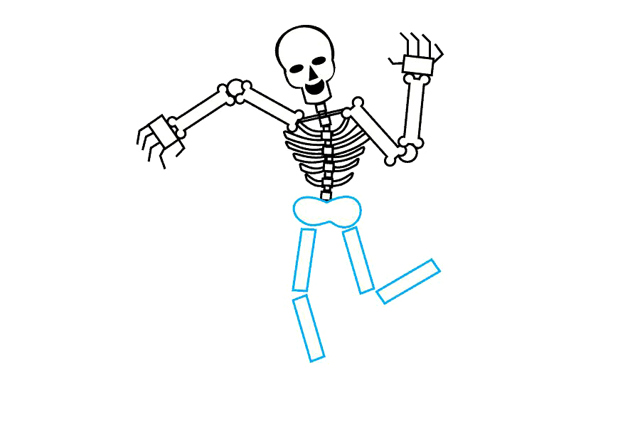 如何画骷髅架-图11