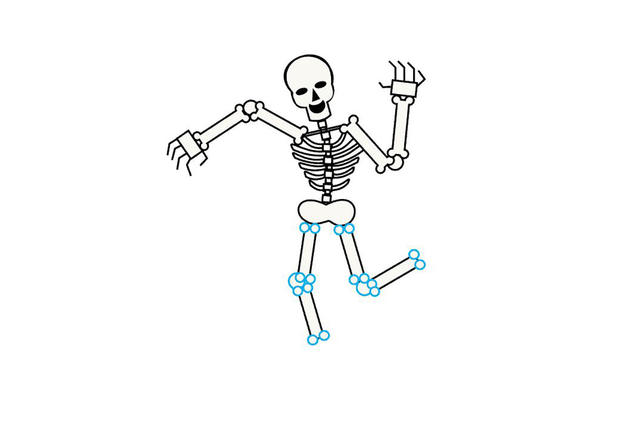 如何画骷髅架-图12