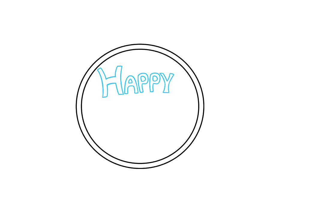 如何画新年快乐图片-图2