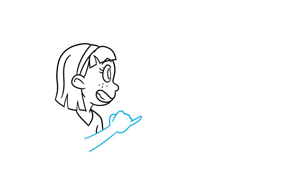 好朋友拉勾勾怎么画-图4