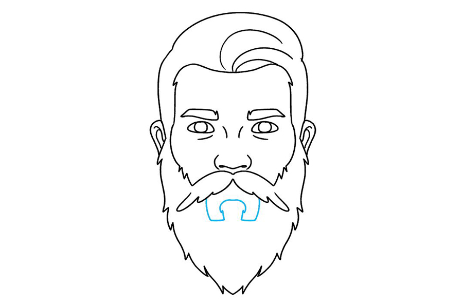 如何画大胡子男人-图7