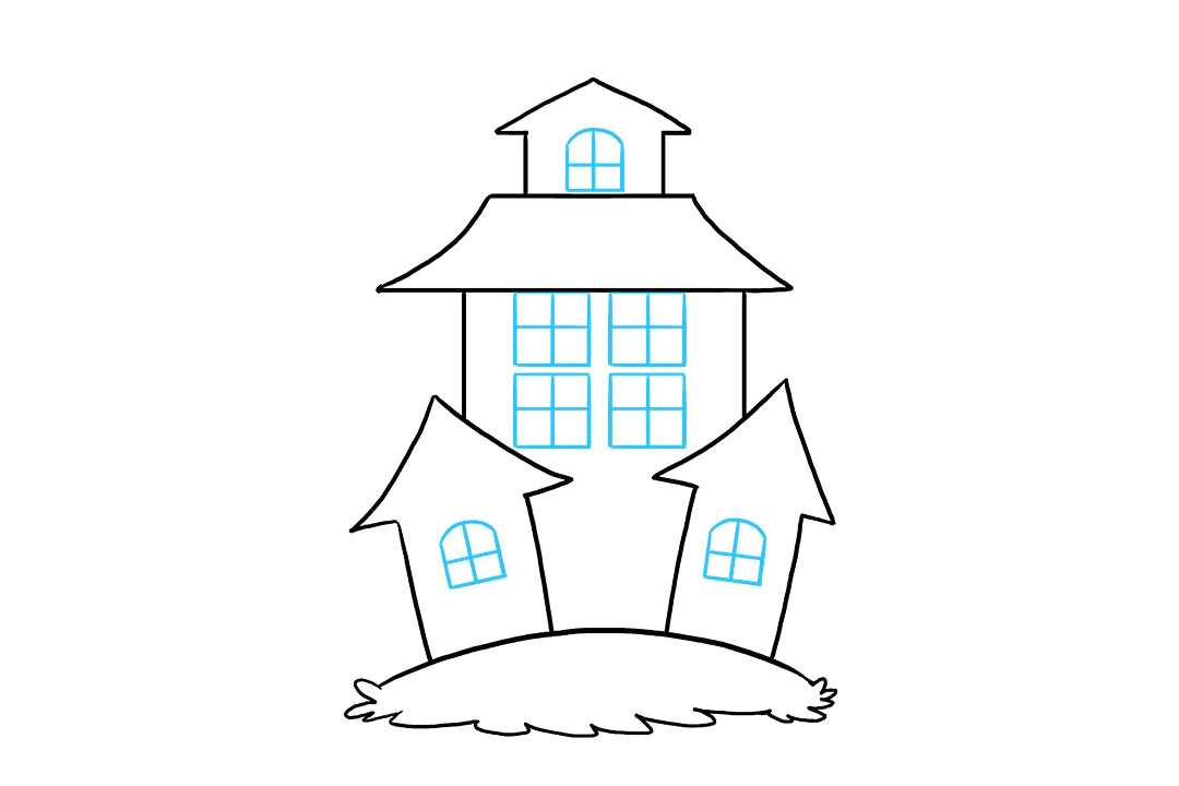 万圣节鬼屋怎么画-图6