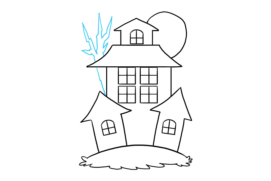 万圣节鬼屋怎么画-图8