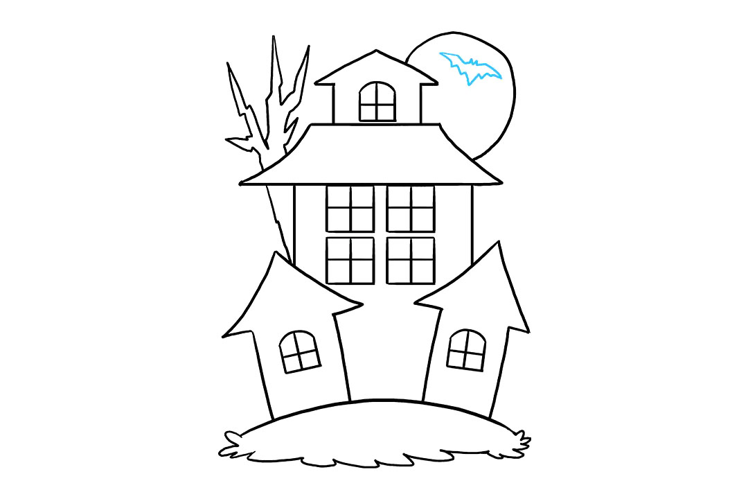 万圣节鬼屋怎么画-图9