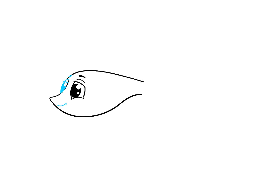 马尾斗鱼怎么画-图3