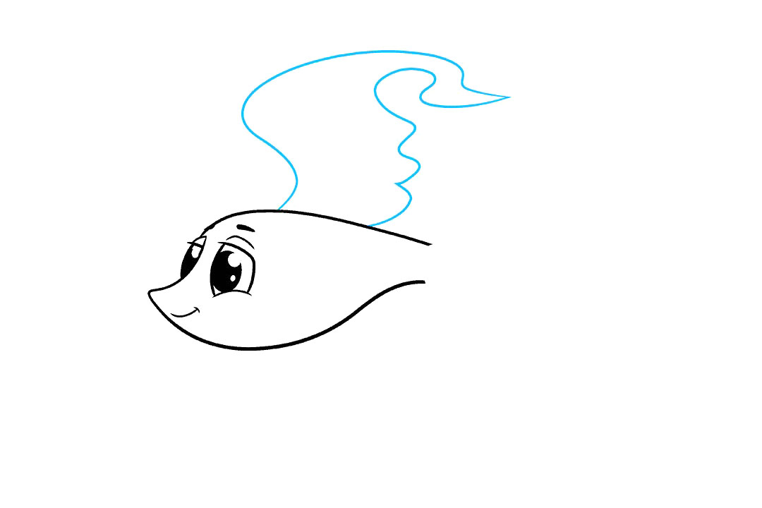 马尾斗鱼怎么画-图4